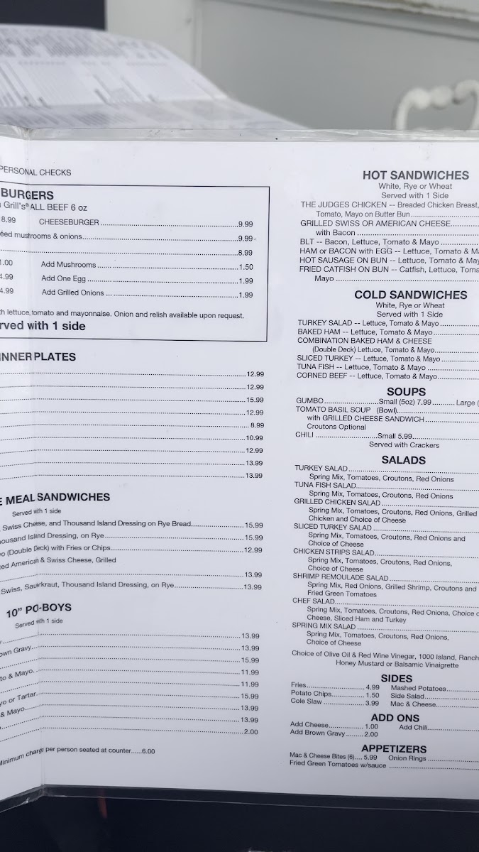 The Camellia Grill Menu - Image 6